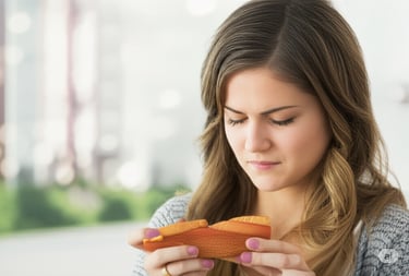 a woman holding a hot dog in a hot dog bundt