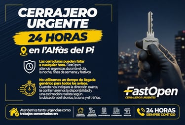 cerrajero urgente 24 horas en alfas del pi