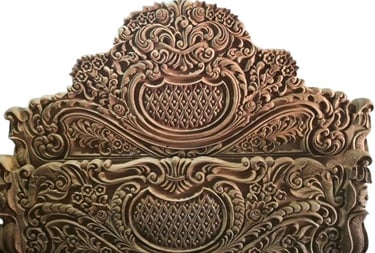 Royal Style Teak Wood Bed Made in India