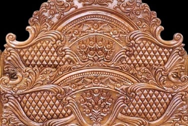 Solid Teak Bed with Soft Cushion for Living Room or Patio