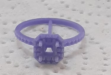 Impresion 3D en cera de Anillo de Compromiso Cushion Halo