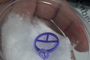 Impresion 3D en cera de Anillo de Compromiso Marquesa Halo