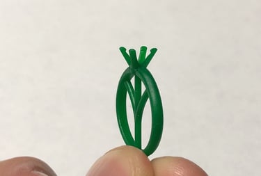 Impresión 3D Anillo de Compromiso Solitario