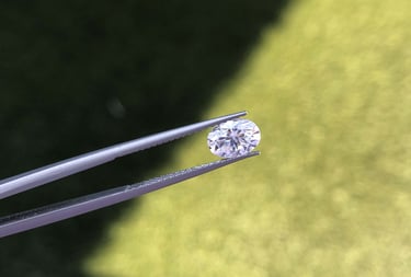 Moissanita 1ct (proporcionada por el cliente)