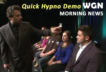 Comedy Hypnotist Chicago WGN News
