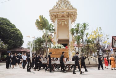 พิธีฌาปนกิจแบบล้านนา จังหวัดน่าน