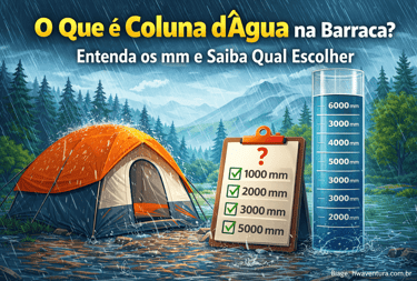 O que é Coluna d’Água e por que ela é o fator número 1 na hora de escolher sua barraca?