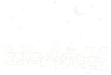 White Bonfire Icon