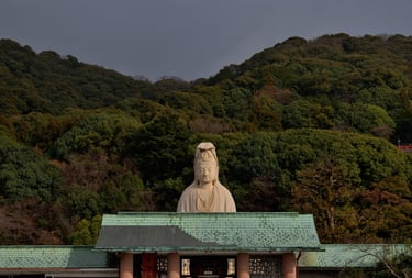 "Rising Peaks" - Ryozen Kannon, Kyoto, Japan