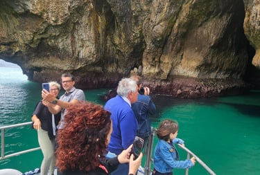 Paseo en barco para ver las cuevas bajo el faro del caballo
