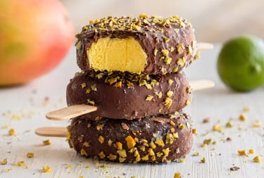 Ricette Senza Lattosio | Gelato Mango e Yogurt con Guscio Croccante