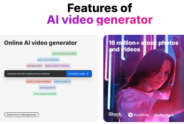 Features of online AI video generator