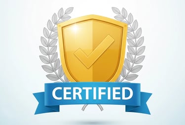 HARTRON certification badge icon indicating government recognized training