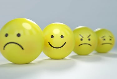 Emoji de differents types d'emotions