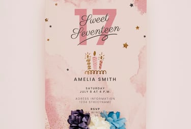 Invitations d'anniversaire adulte