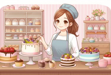 Cake Walk - Online Cake Shop System - Women Baker Making Delicious Cake