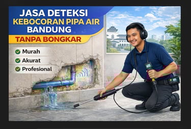 jasa deteksi kebocoran pipa air bandung tanpa bongkar