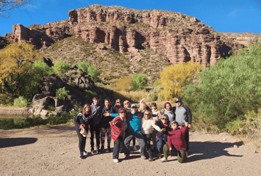 Personas de excursion en San Rafael Mendoza