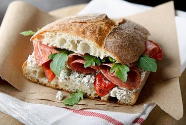 Ciabatta com pepperoni 