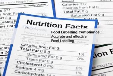 support for accurate and effective food labelling packaging
