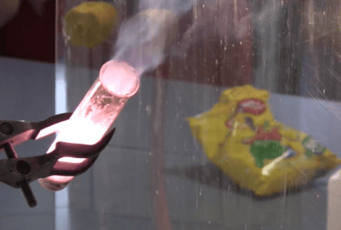 Screaming jelly babies exothermic reaction