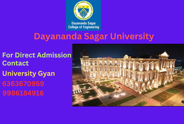 Dayanandasagar University Direct Admission