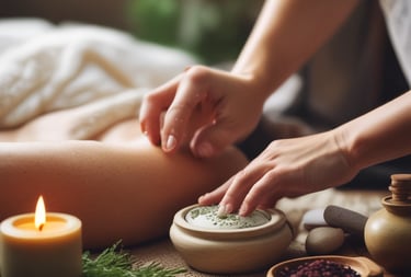 klei voor hammam massage