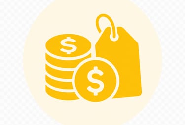 coins with a price tag - affordable skip bin hire prices - good value for money - no extra cost for same day delivery