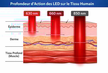 Collagène, ATP. Microcirculation en profondeur