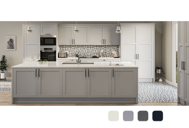 Albany traditional shaker solid wood painted timber kitchen