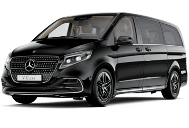 a black mercedes benz V Class