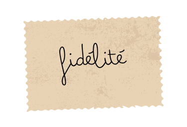 Timbre avec intitulé "Fidélité"