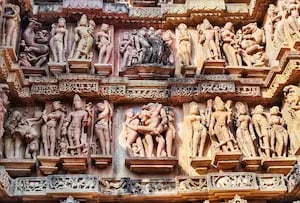 Khajuraho temple carvings, Madhya Pradesh