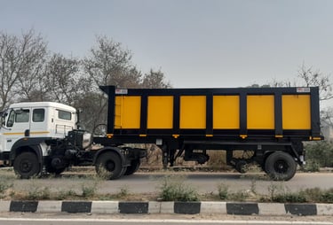 Modern tipper trailer from MS Engineering Works, built with advanced technology and designed for max