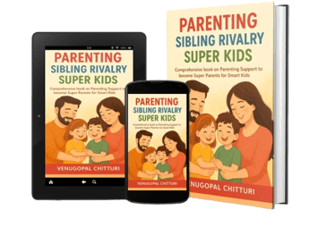 a book 3D image -parenting sibling rivalry super kids