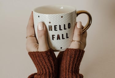 hello fall coffee mug