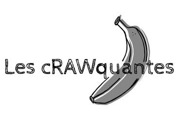 a banana peeler with the words,'les cravavantes '