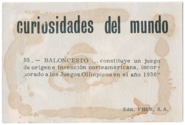 Curiosidades del mundo la cibeles chocolate baloncesto cromo