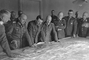 video thumbnail showing Adolf Hitler looking at a map