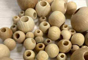 Raw Wooden Beads