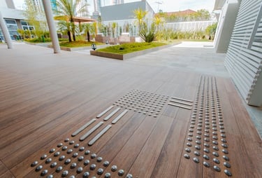 Elemento tátil inox