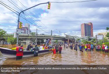 Enchente em Rio Grande do Sul