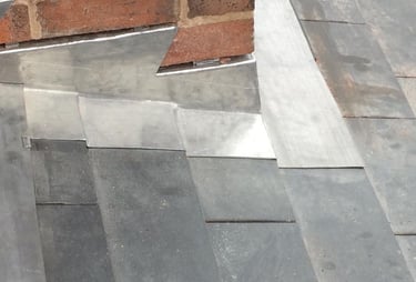 Waterproof joints being repaired