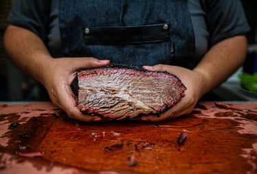 chef holding BBQ for BBQ tour