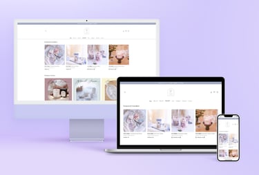 Responsive e-commerce candle website design
