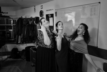 sopran julie roset, ana vieira leite, camille allerat backstage tivolivredenburg Utrecht photo by peter-tra