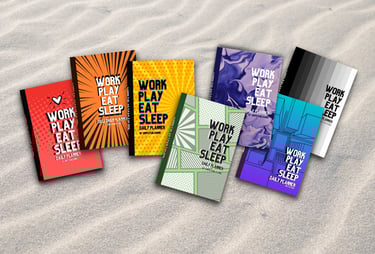 Daily Planners: "Work-Play-Eat-Sleep" Series