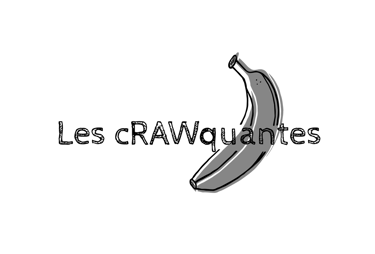 a banana peeler with the words,'les cravavantes '