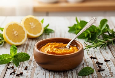 Turmeric-lemon-slices-and-herbs-natural-immunity-home-remedies