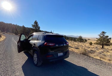 Off Road climbing to the Davis mine